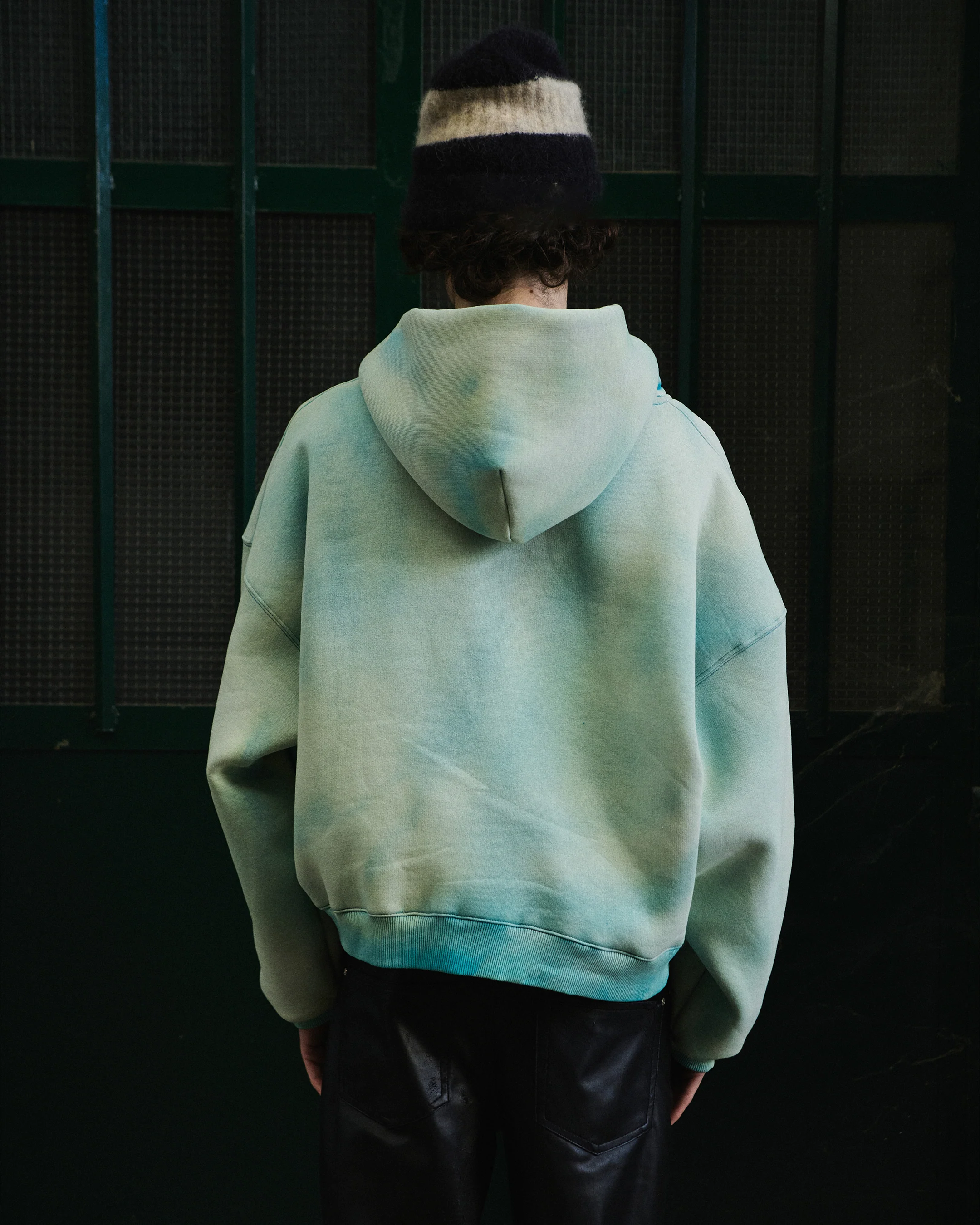 Light Green Zip Hoodie - Image 4